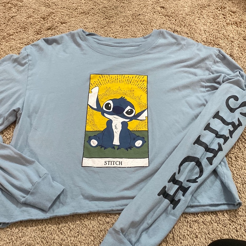 Disney L/S stitch crop shirt